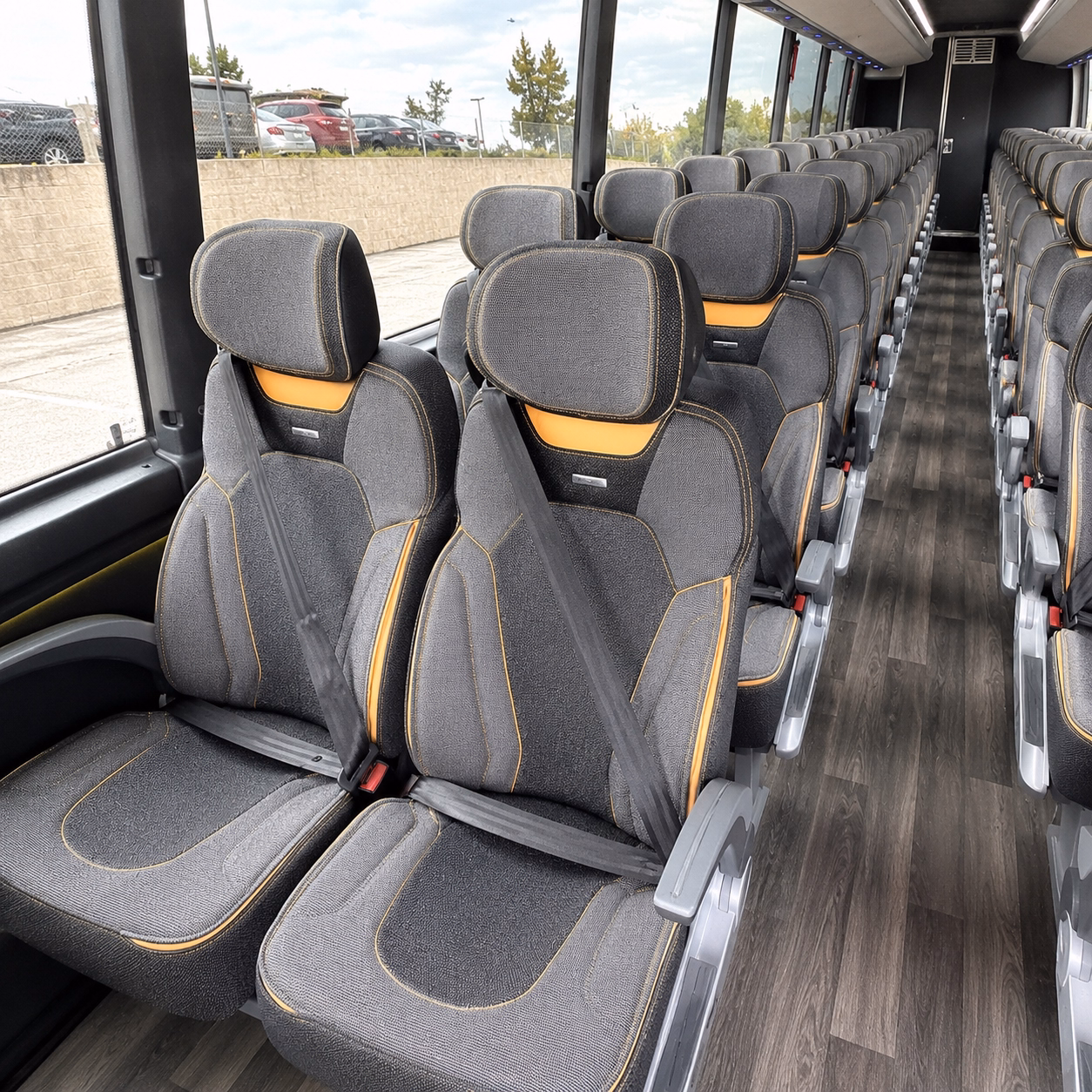 arlington charter bus rental inside