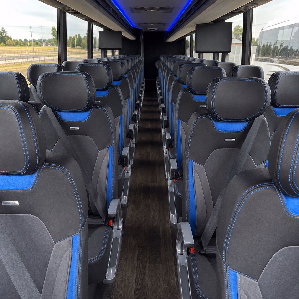 malden charter bus interior gallery