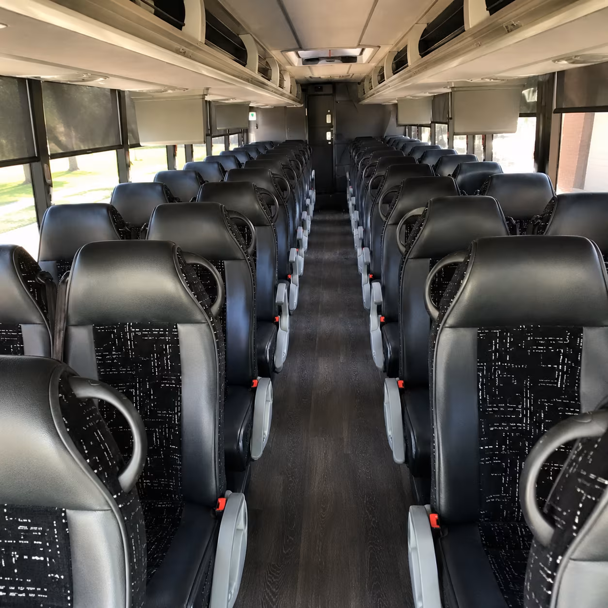 waltham charter bus rental interior