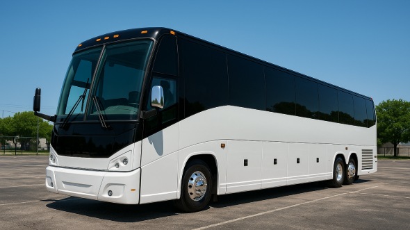 Exterior of Charter Bus Company Somerville's 50 Passenger Charter Bus in Somerville