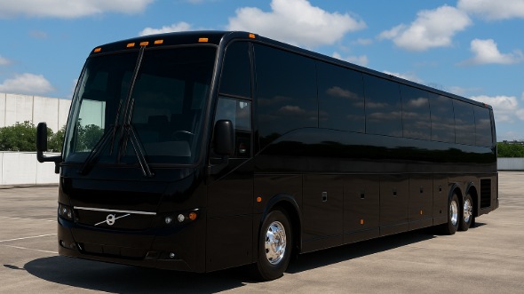 Exterior of Charter Bus Company Medford's 55 Passenger Charter Bus in Medford