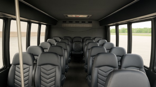 malden 18 passenger minibus interior